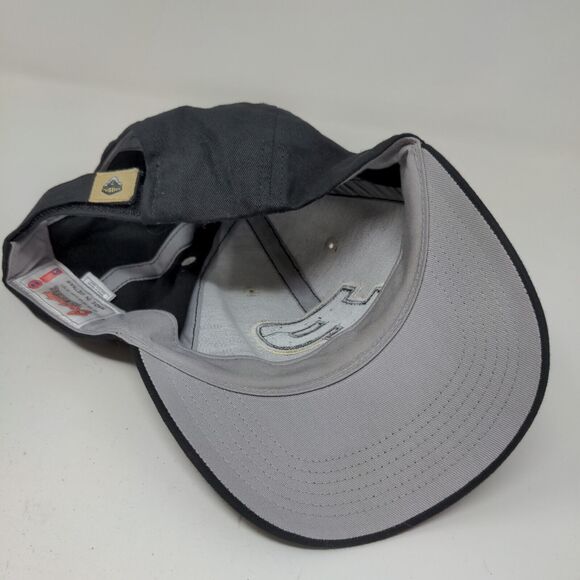 Purdue Boilermakers Men's Strapback Hat Black OSFA Embroidered Big Logo - Picture 9 of 12